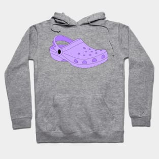 Purple Crocs Shoe Hoodie